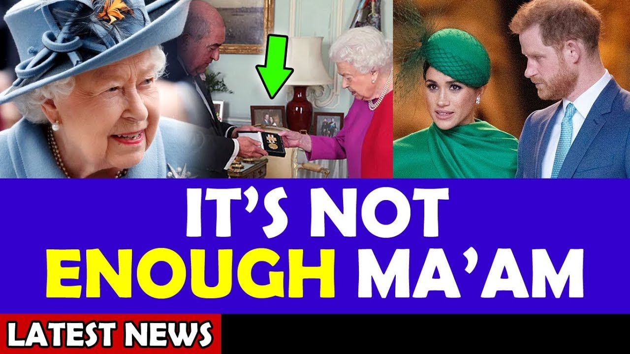 It’s Not Enough Ma’am / Meghan & Harry Latest News Canada News TV